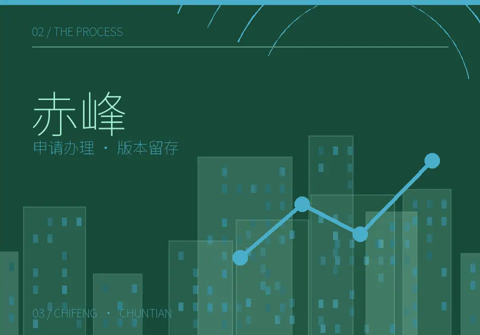 赤峰公司注册办理流程主题图形