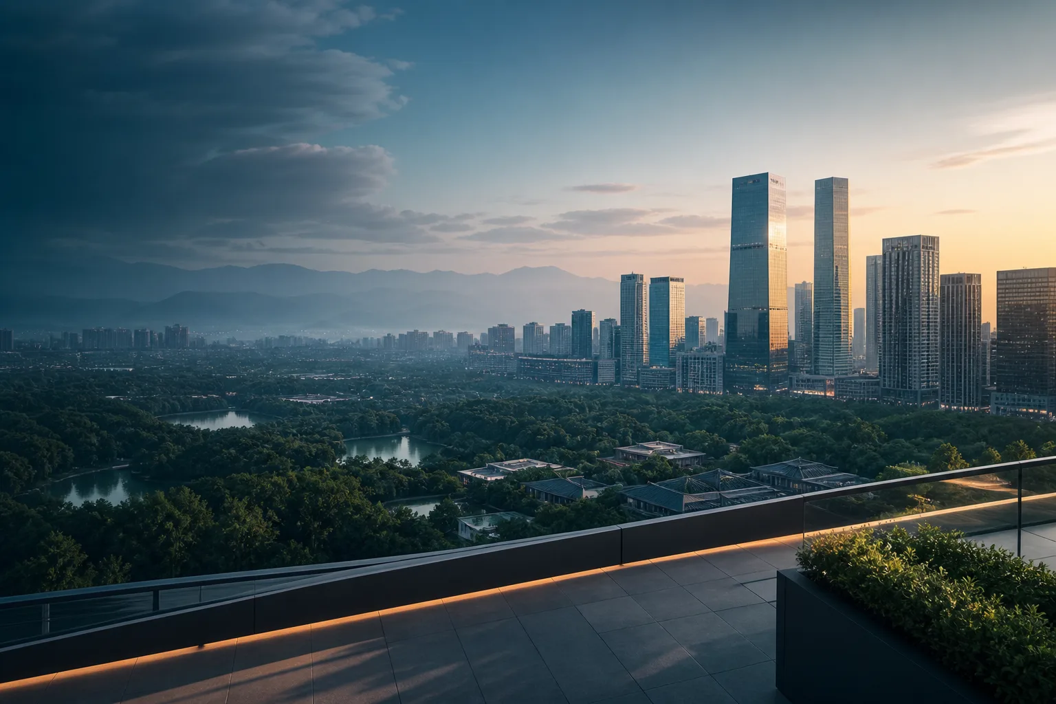 成都城市公园与企业经营环境意象