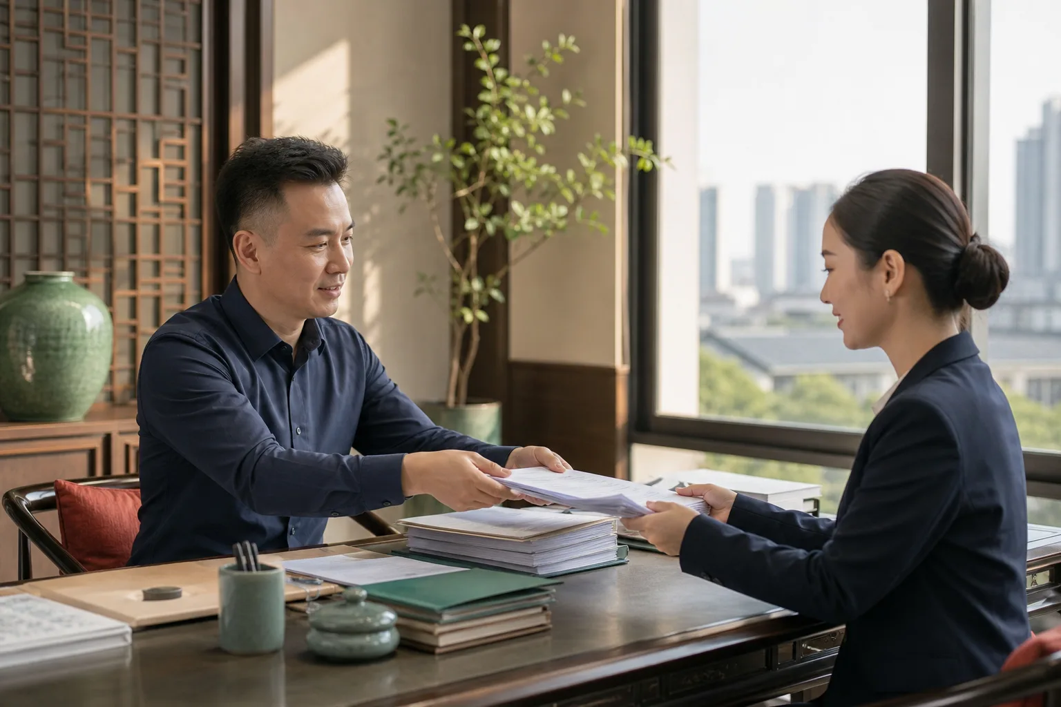 企业准备公司文件和经营协作资料