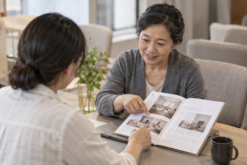 企业网站展示业务与服务信息的场景示意