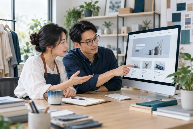 企业网站展示业务与服务信息的场景示意