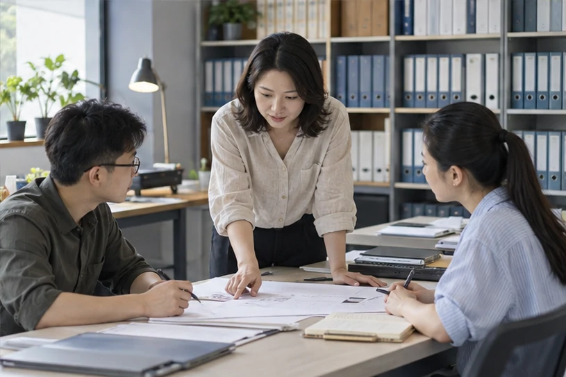 企业网站展示业务与服务信息的场景示意