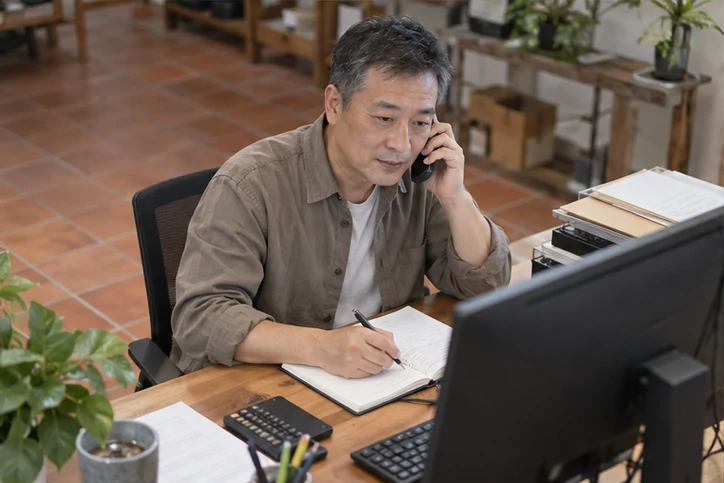 在线客服接待与咨询整理的服务场景示意