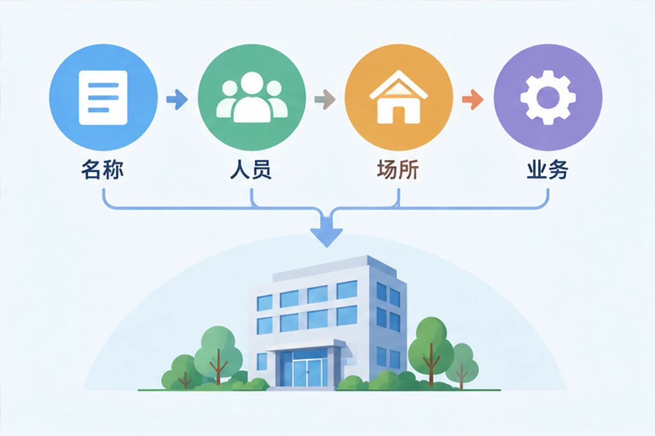 创业者一起整理开办计划的服务场景示意