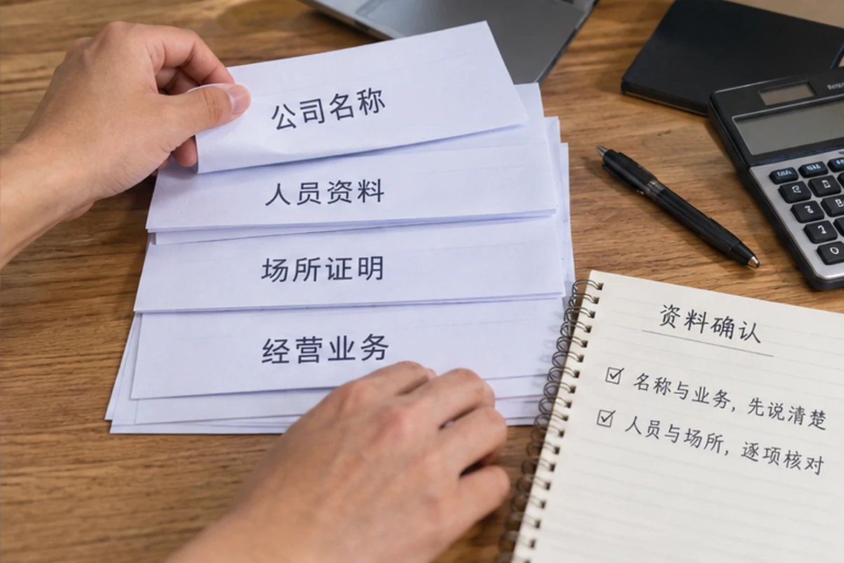 创业者一起整理开办计划的服务场景示意