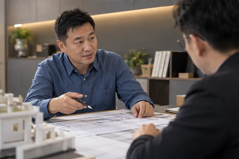 企业网站展示业务与服务信息的场景示意