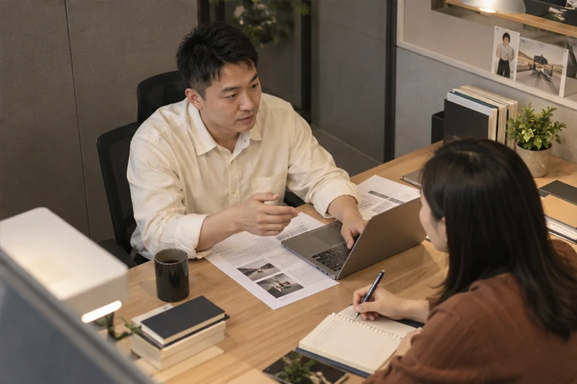 企业网站展示业务与服务信息的场景示意