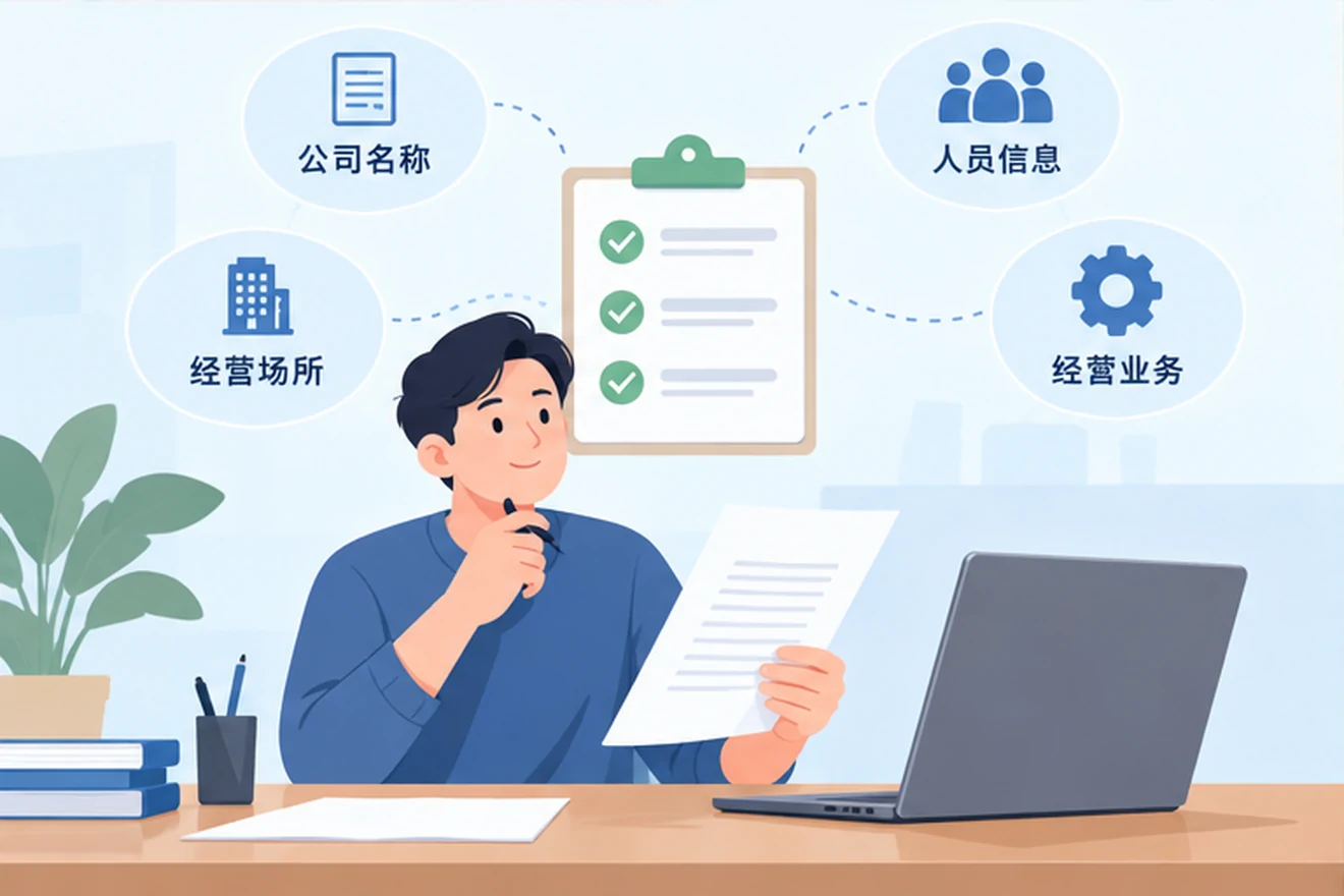 创业者一起整理开办计划的服务场景示意