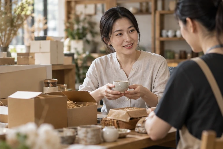 企业网站展示业务与服务信息的场景示意