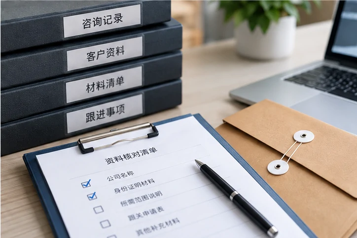 在线客服接待与咨询整理的服务场景示意