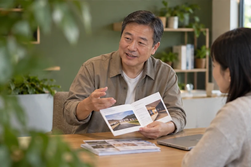 企业网站展示业务与服务信息的场景示意