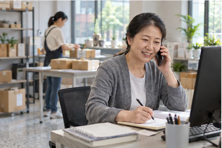 在线客服接待与咨询整理的服务场景示意