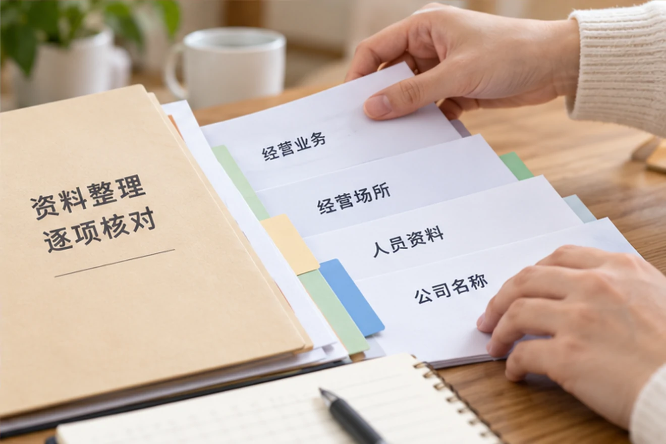 创业者一起整理开办计划的服务场景示意