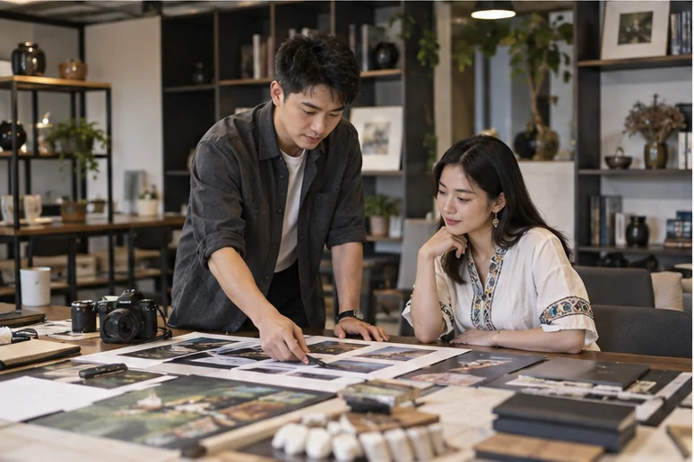 企业网站展示业务与服务信息的场景示意