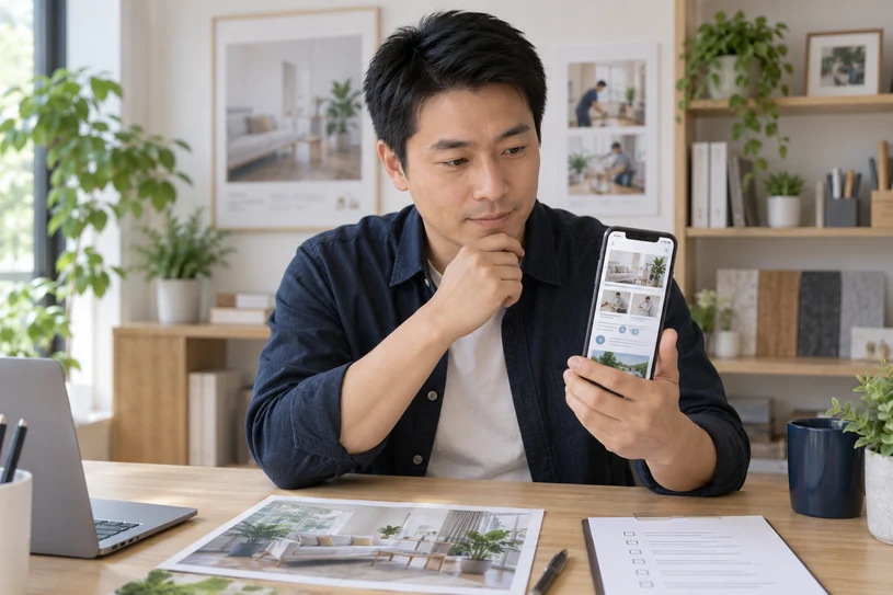 企业网站展示业务与服务信息的场景示意