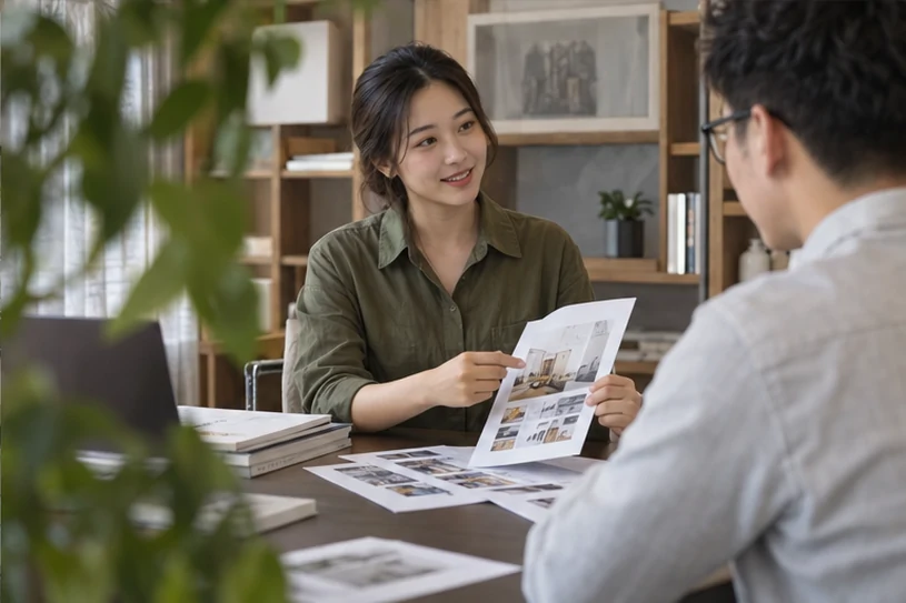 企业网站展示业务与服务信息的场景示意