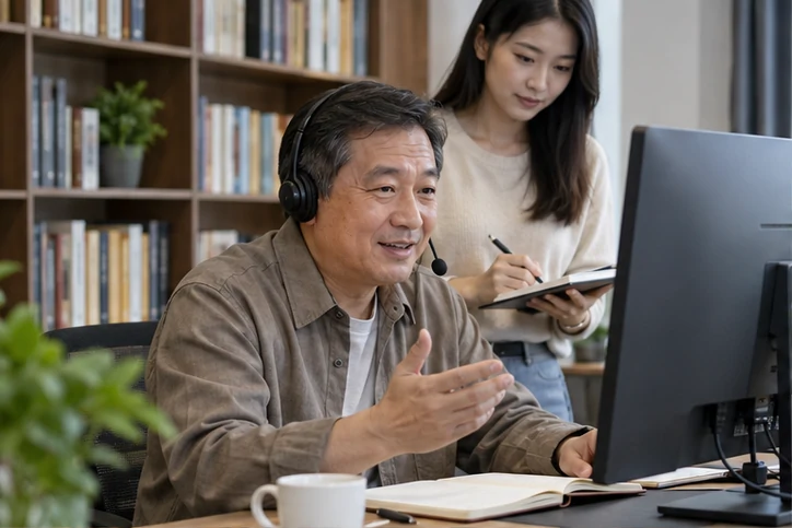 在线客服接待与咨询整理的服务场景示意