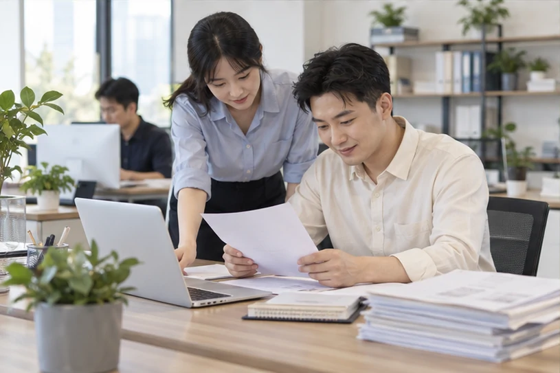 企业网站展示业务与服务信息的场景示意