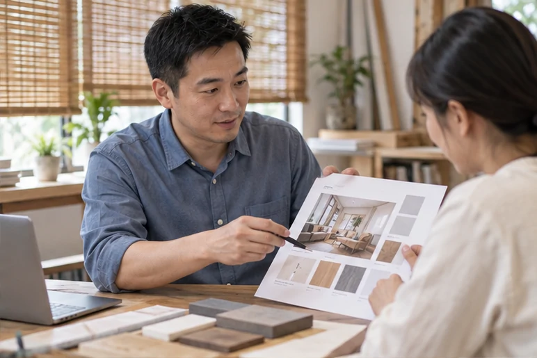 企业网站展示业务与服务信息的场景示意