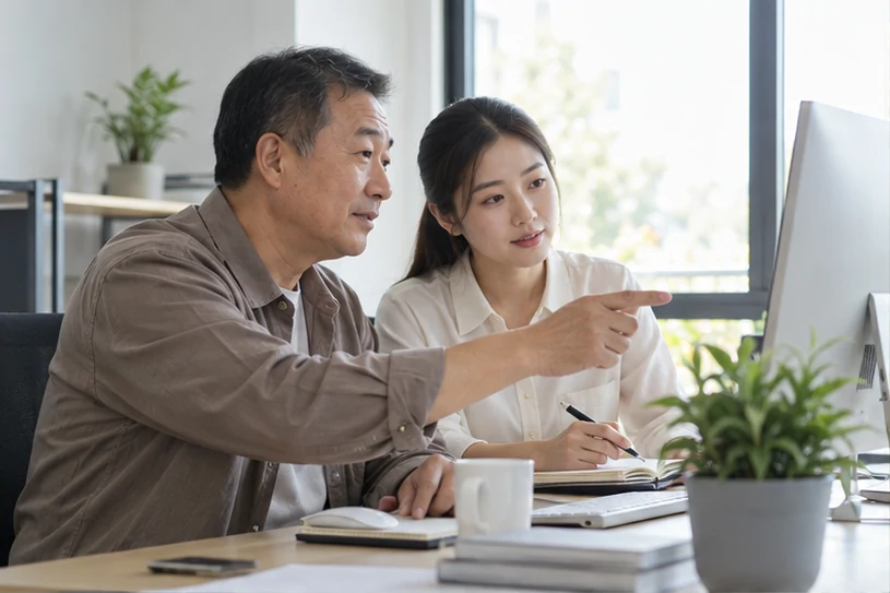 企业网站展示业务与服务信息的场景示意