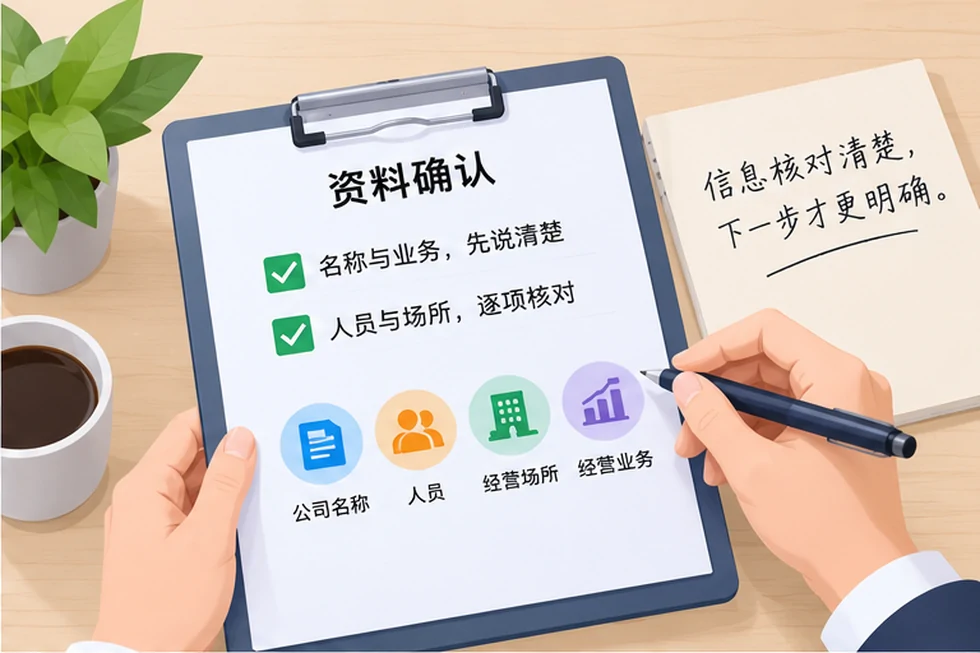 创业者一起整理开办计划的服务场景示意
