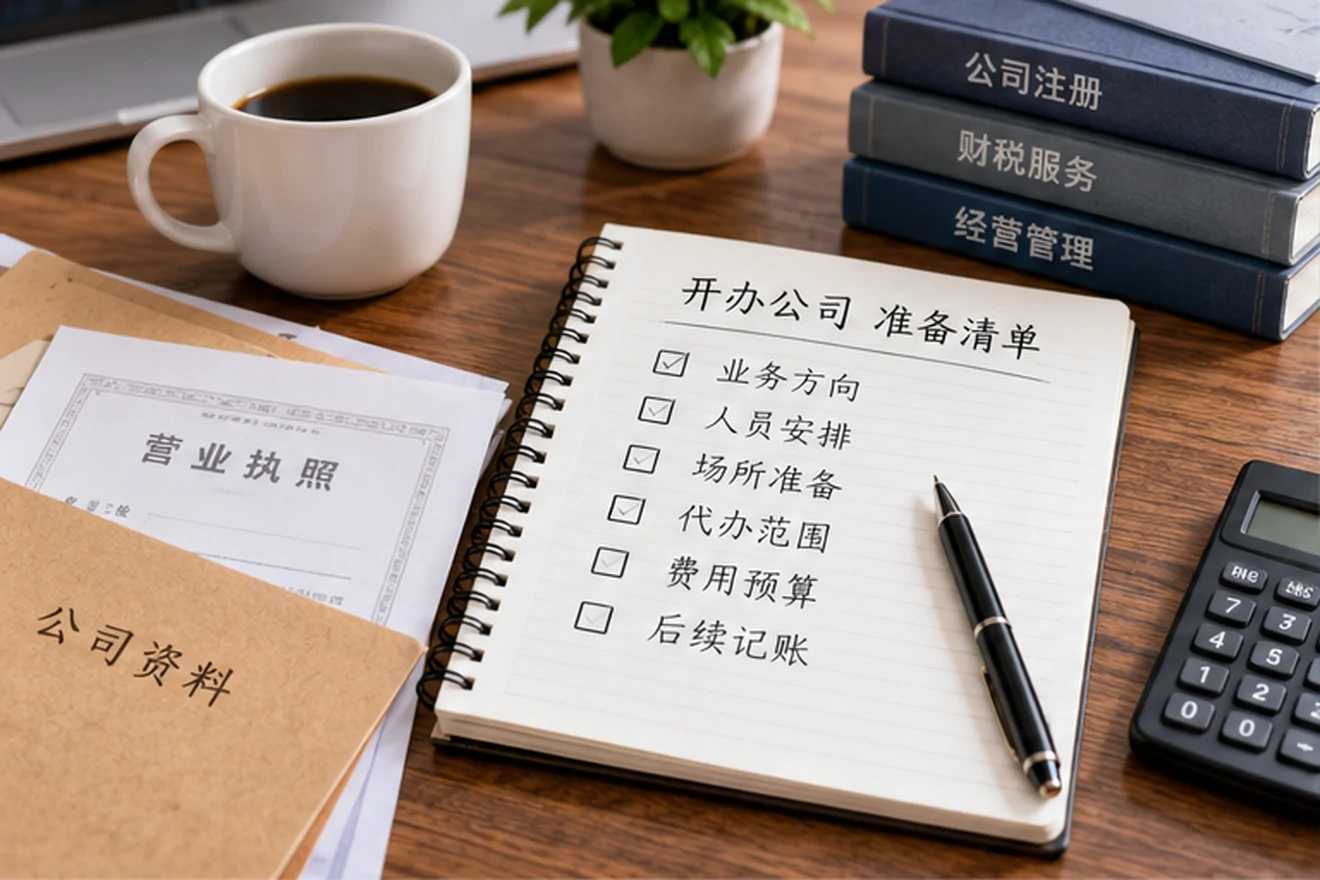 创业者一起整理开办计划的服务场景示意