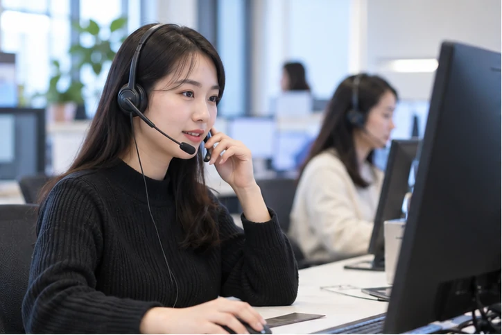 在线客服接待与咨询整理的服务场景示意