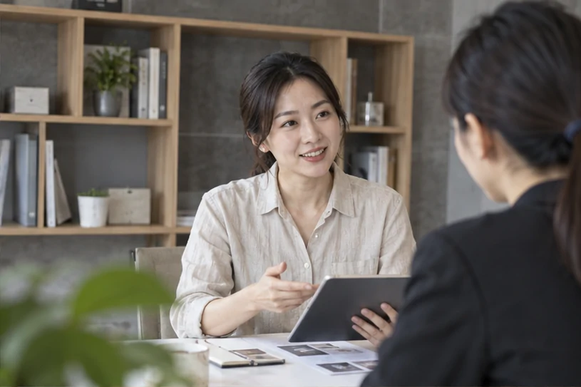 企业网站展示业务与服务信息的场景示意