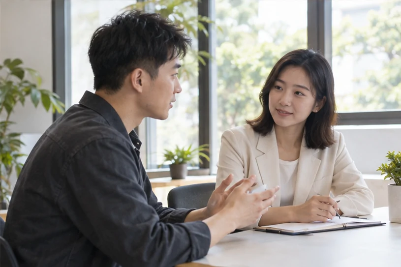 企业网站展示业务与服务信息的场景示意