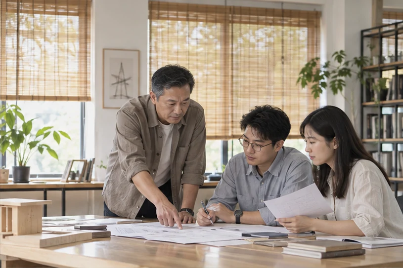企业网站展示业务与服务信息的场景示意