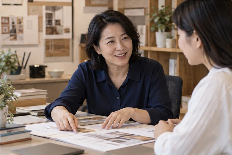 企业网站展示业务与服务信息的场景示意