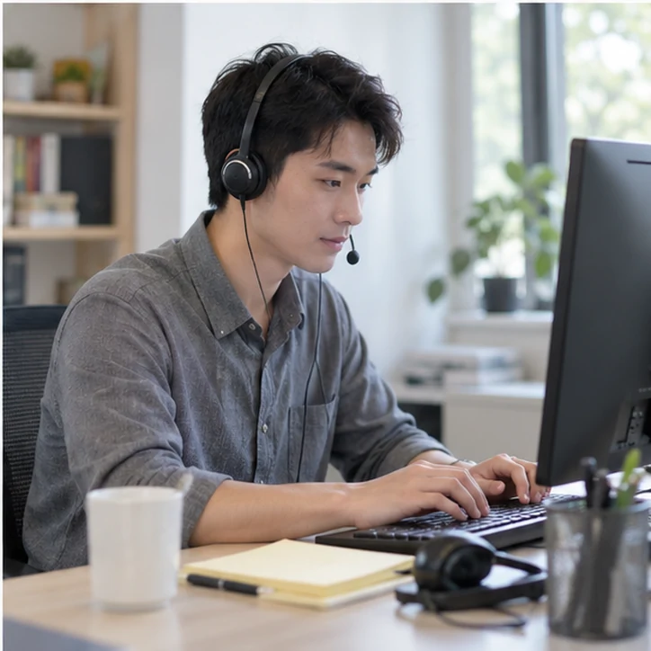 在线客服接待与咨询整理的服务场景示意