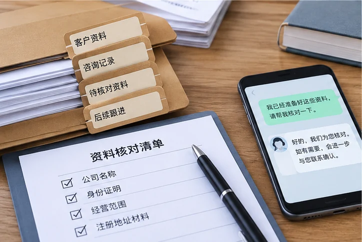 在线客服接待与咨询整理的服务场景示意