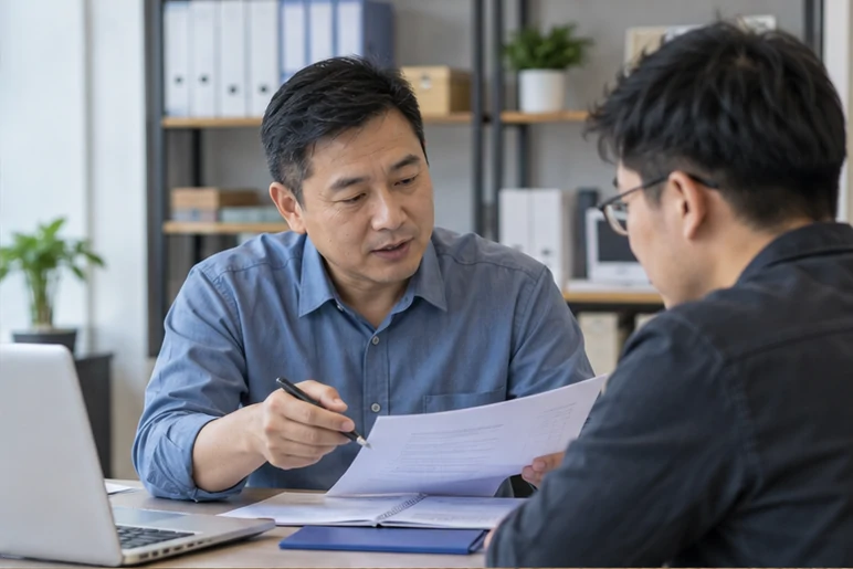 企业网站展示业务与服务信息的场景示意