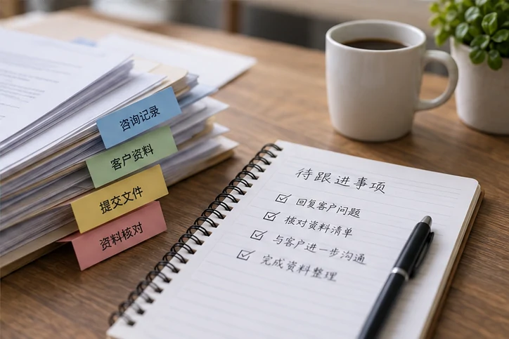 在线客服接待与咨询整理的服务场景示意