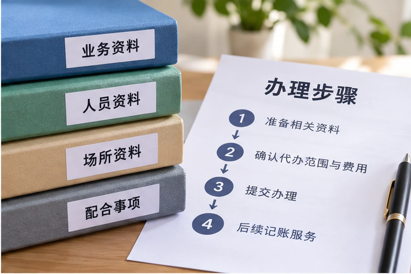 创业者一起整理开办计划的服务场景示意