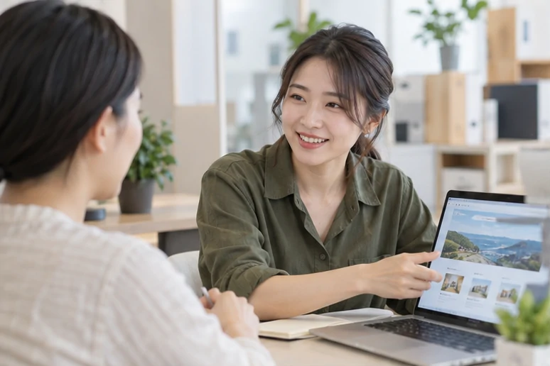 企业网站展示业务与服务信息的场景示意