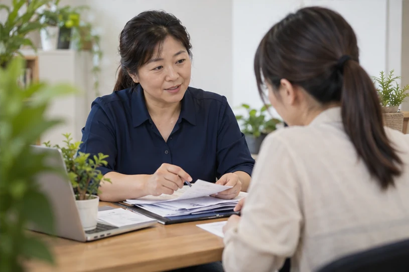 整理企业票据与日常账务资料的服务场景示意