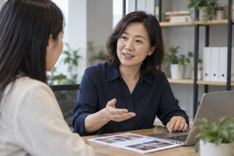 企业网站展示业务与服务信息的场景示意