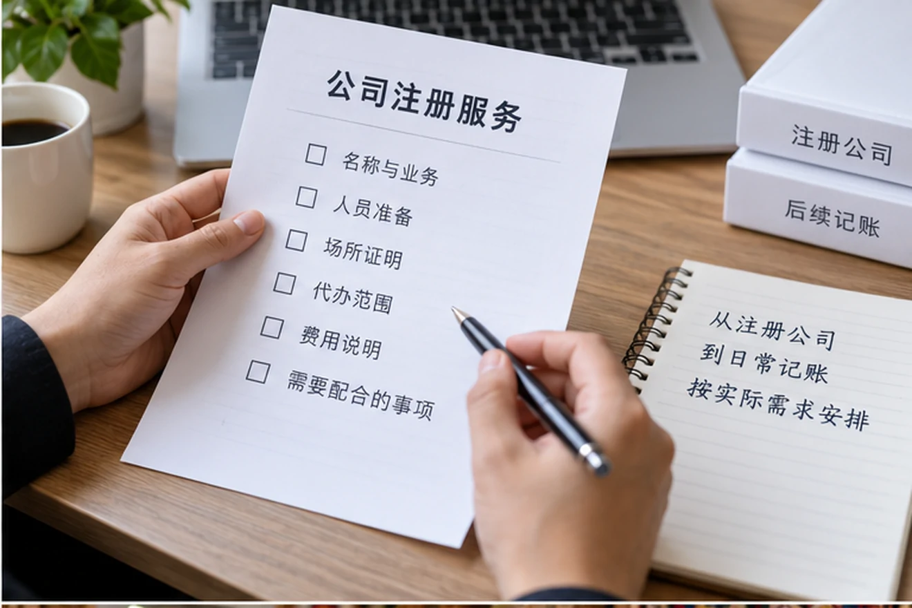创业者一起整理开办计划的服务场景示意