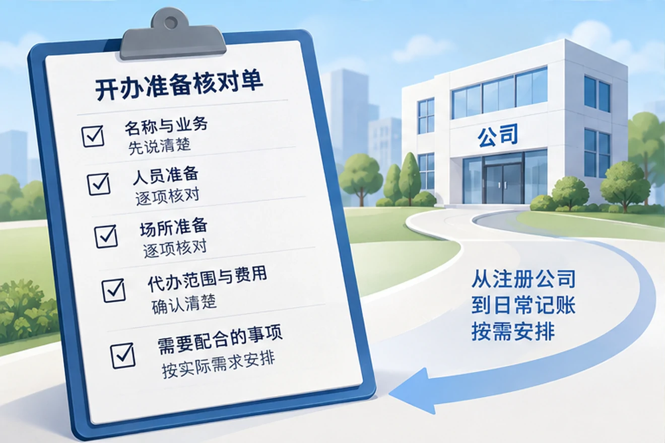 创业者一起整理开办计划的服务场景示意