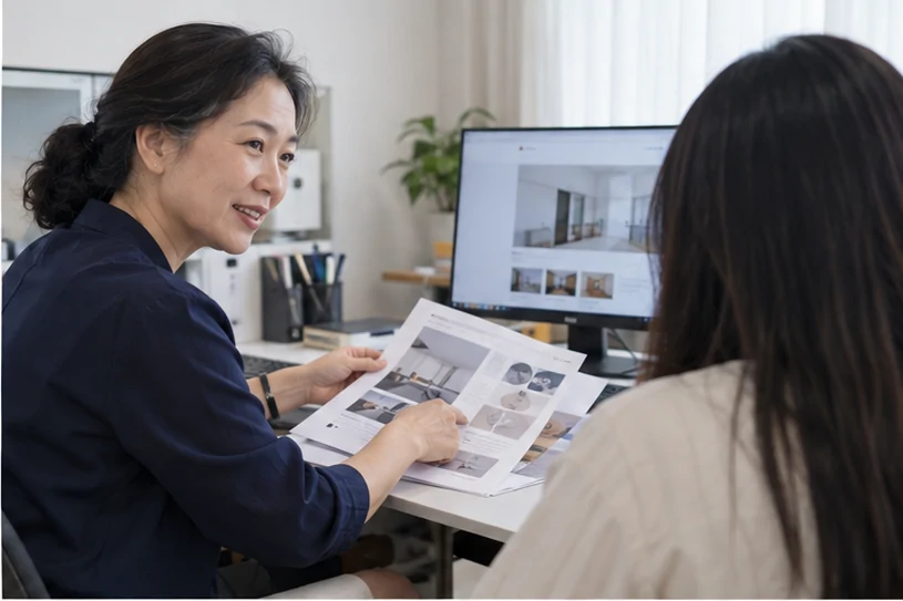 企业网站展示业务与服务信息的场景示意
