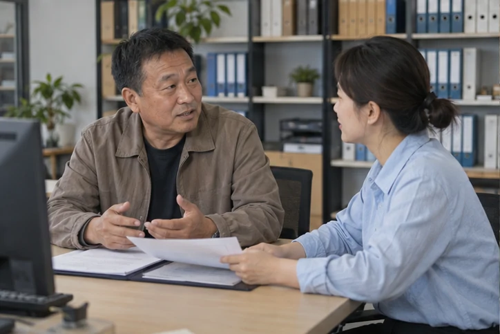 在线客服接待与咨询整理的服务场景示意