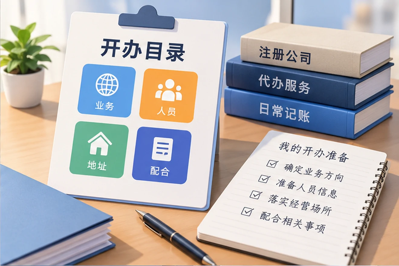 创业者一起整理开办计划的服务场景示意