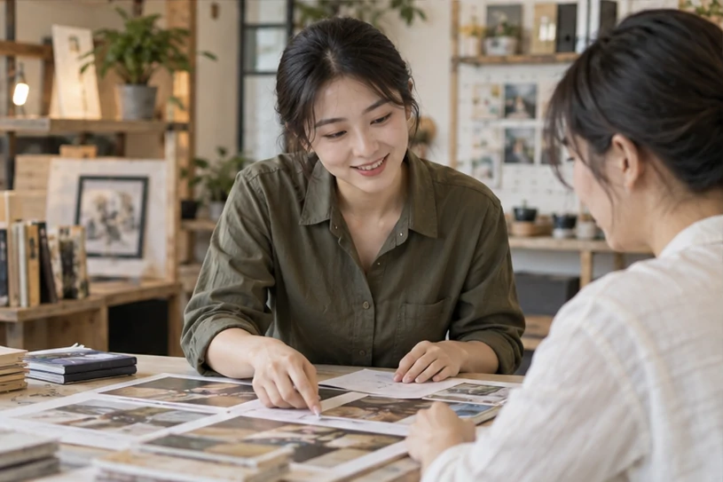 企业网站展示业务与服务信息的场景示意
