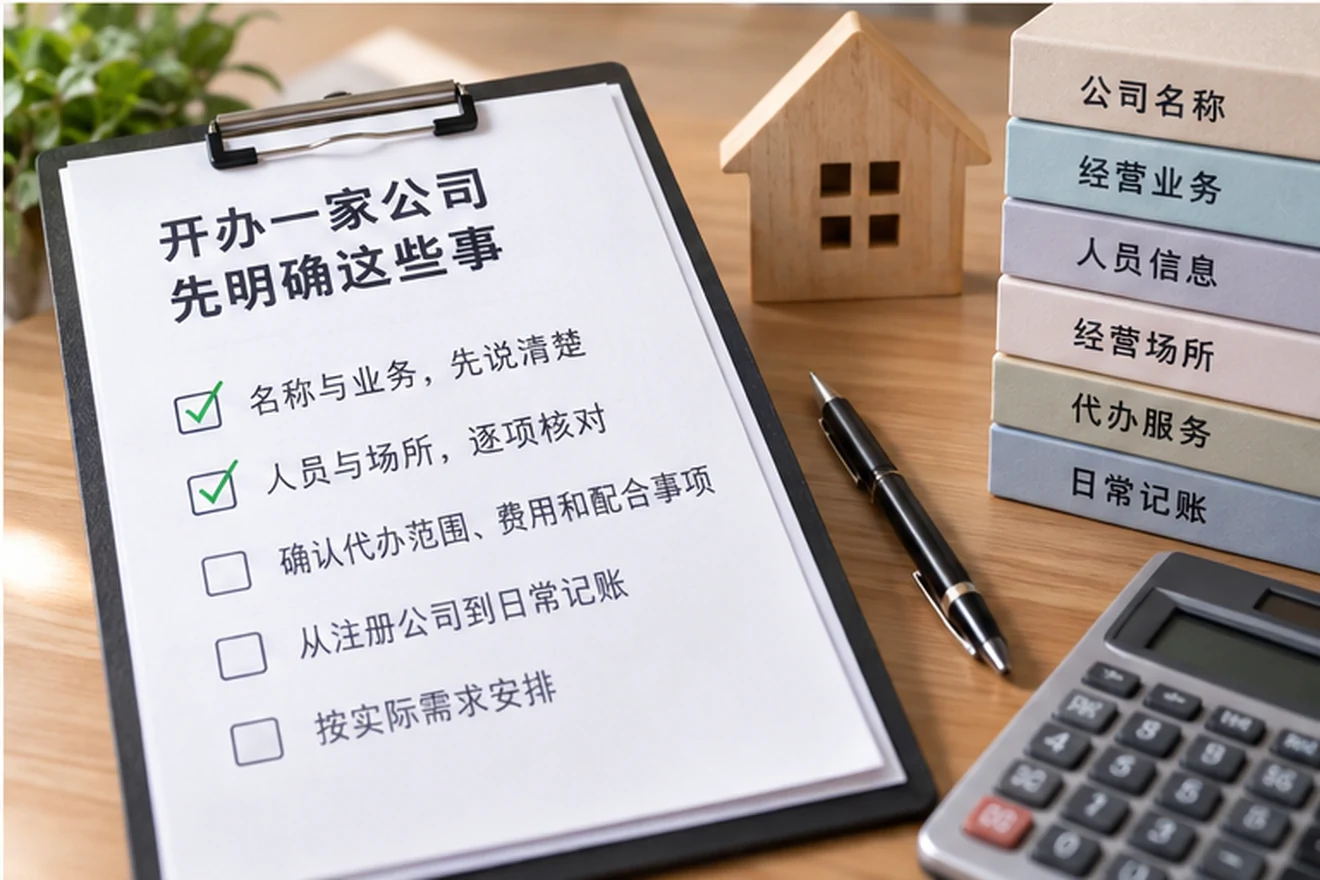 创业者一起整理开办计划的服务场景示意