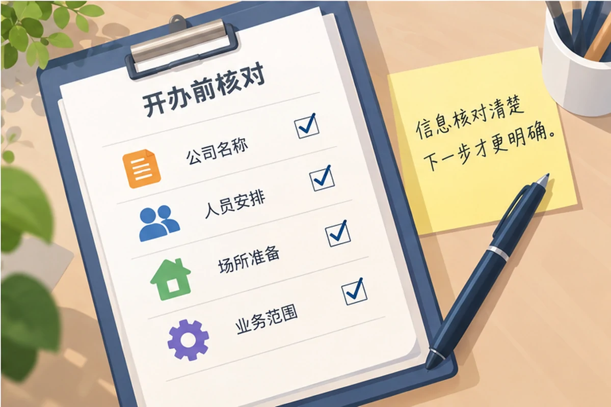 创业者一起整理开办计划的服务场景示意