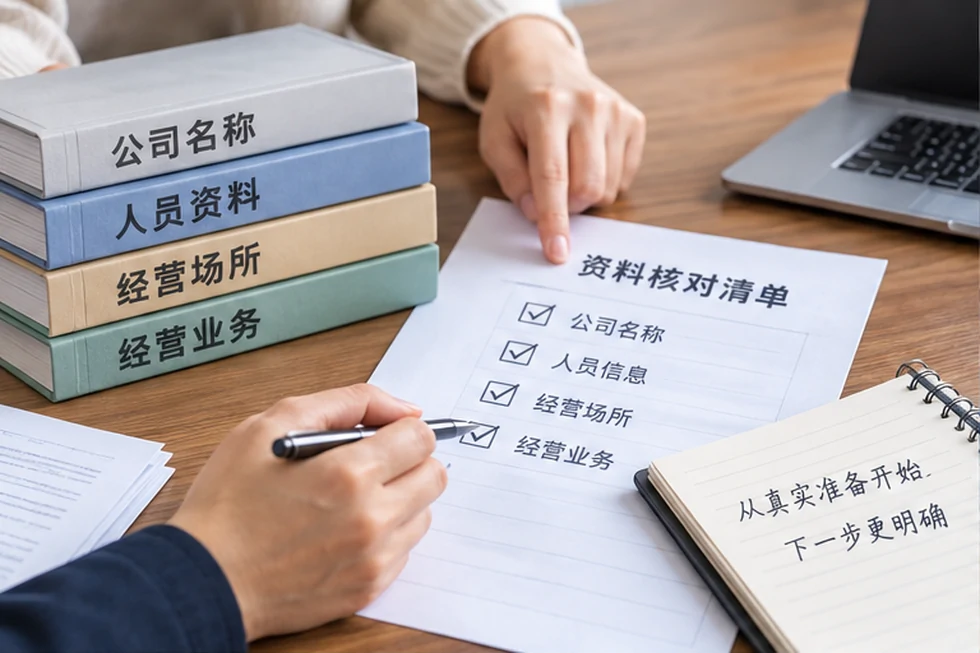 创业者一起整理开办计划的服务场景示意