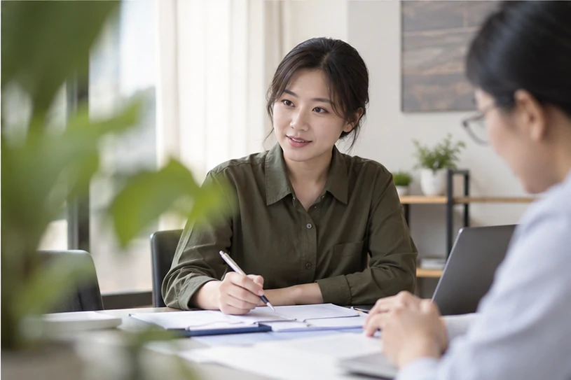 企业网站展示业务与服务信息的场景示意