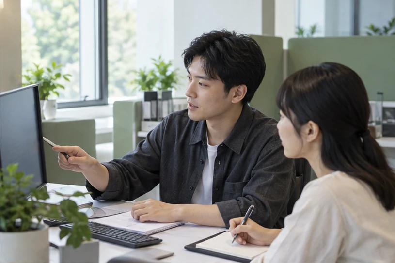 企业网站展示业务与服务信息的场景示意